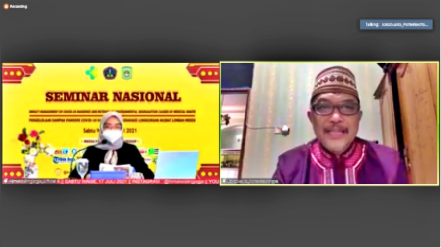 Nara sumber seminar nasional oleh khimpunan mahasiswa jurusan kesehatan lingkungan