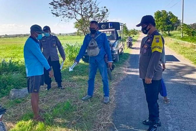 APES: PUR dan polisi melakukan olah TKP pencurian sepeda motor di Kulon Progo. (foto: ist)