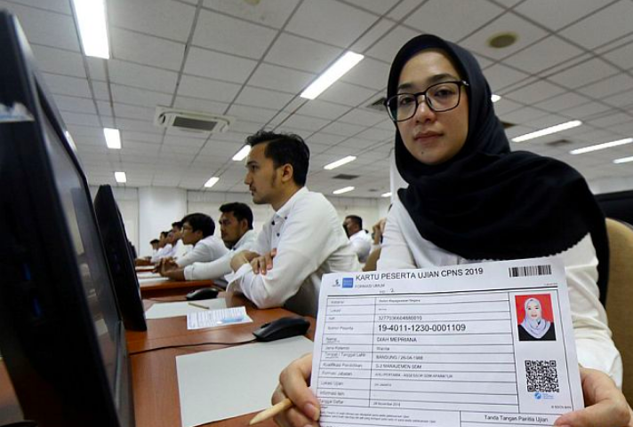CANTIK: CASN yang lolos administrasi bersiap mengikuti tes SKD. (foto: ilustrasi/ist)