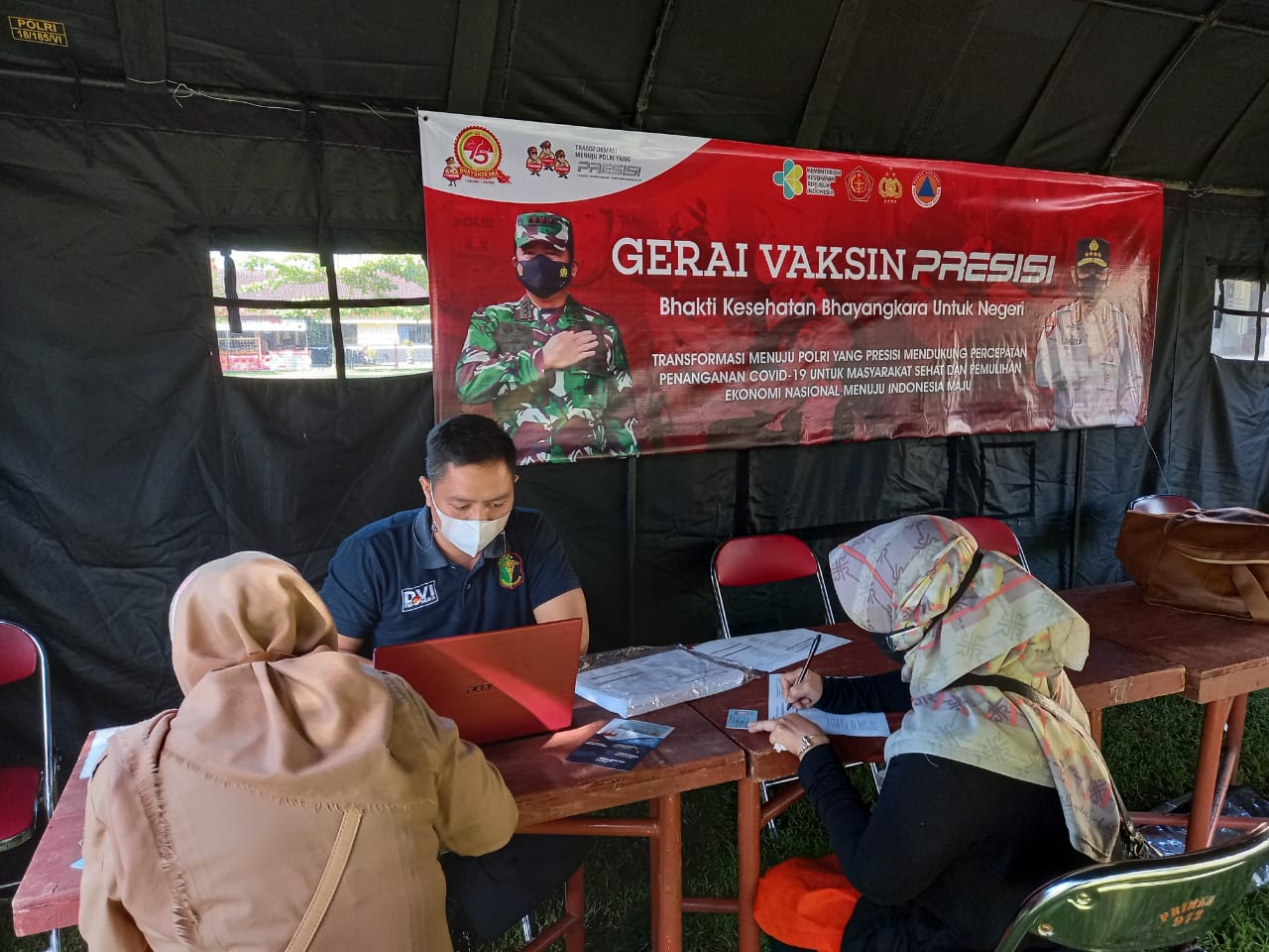 Polres Magelang Gelar Vaksinasi Covid-19 Dosis Kedua