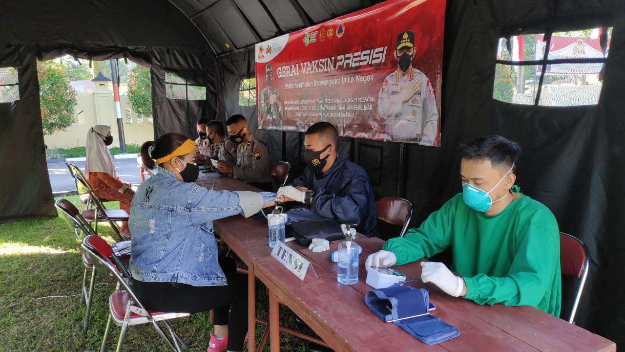 Gerai Vaksin Presisi Terus Berlanjut di Polres Magelang