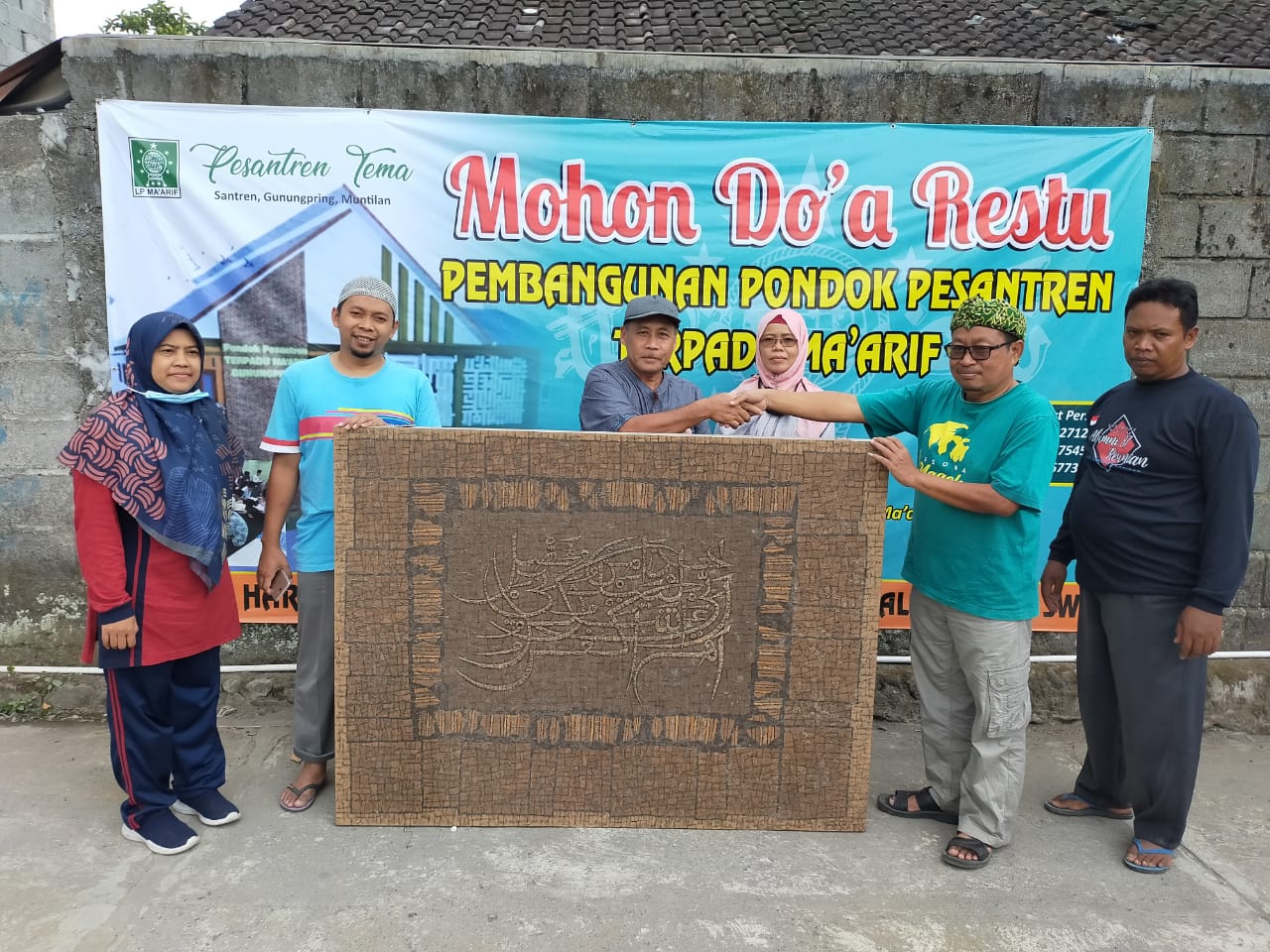Pengusaha di Magelang ini sumbang Kaligrafi langka pembangunan Ponpes Terpadu Maarif Gunungpring