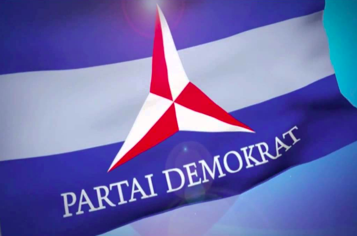 Bendera Partai Demokat. (gambar: ist)