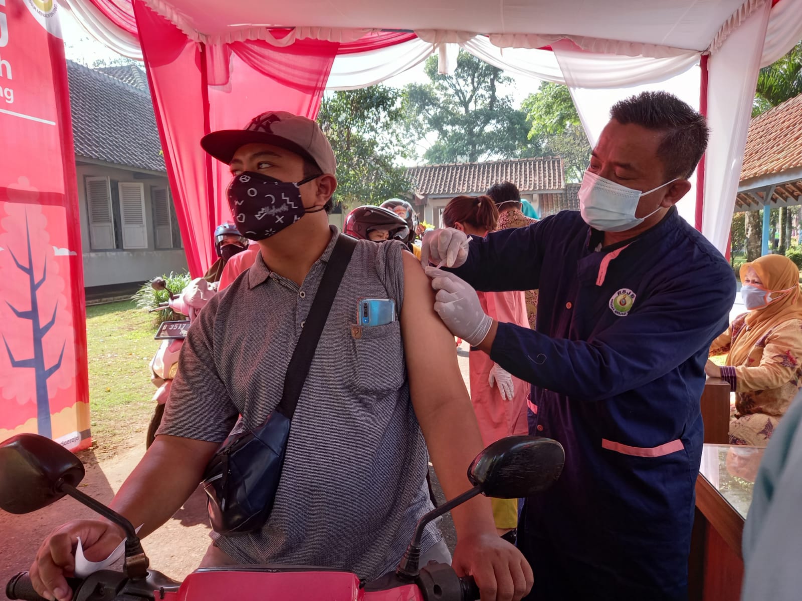 RSJ Prof. Dr. Soerojo Magelang menggelar program vaksinasi drive thru ‘Soerojo Saomah’, Rabu (4/8/2021)