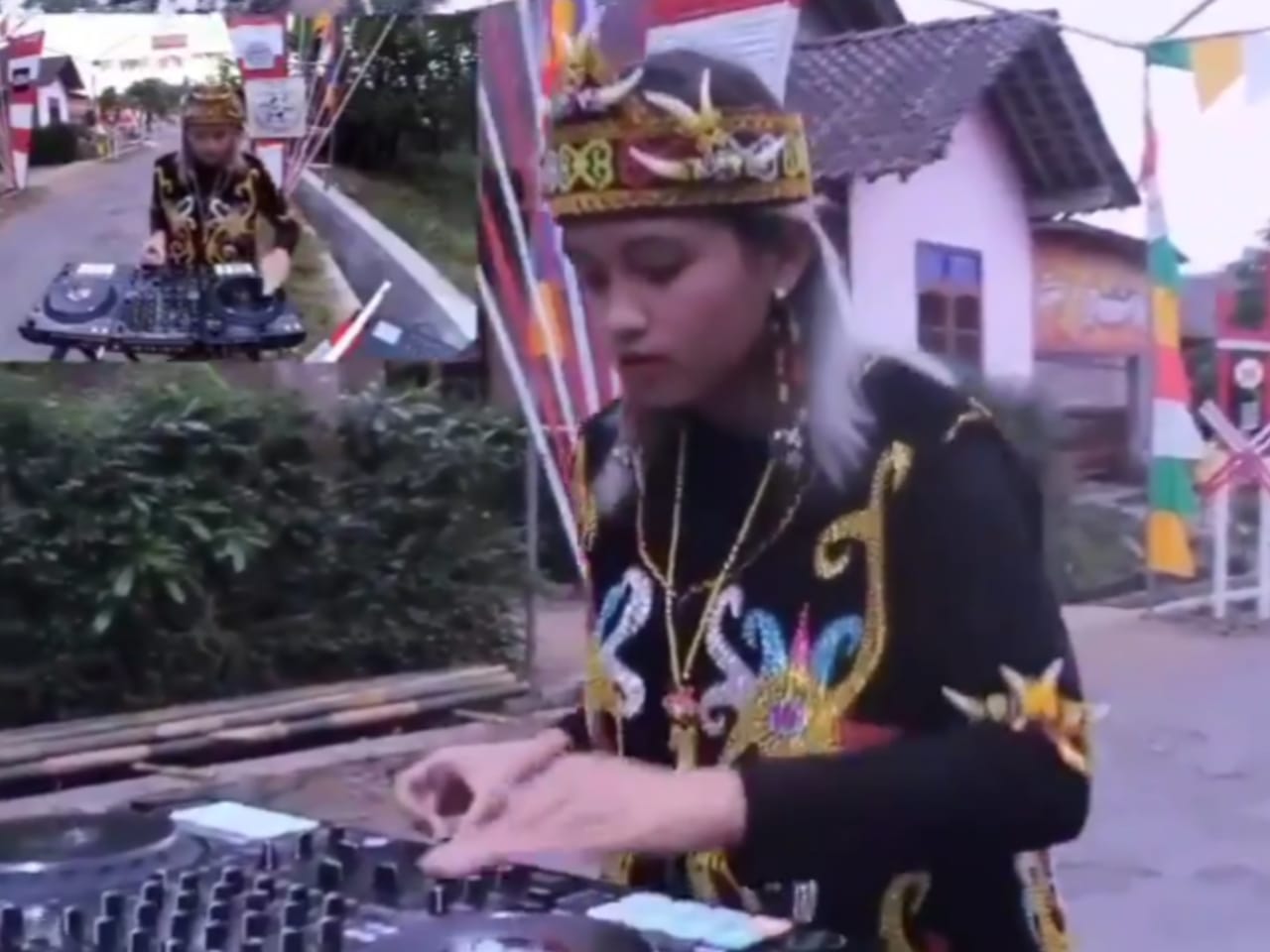 MAINKAN: DJ cilik asal Magelang Aqiila Khansa Satriani. (sumber: twitter/txtdrmagelang)
