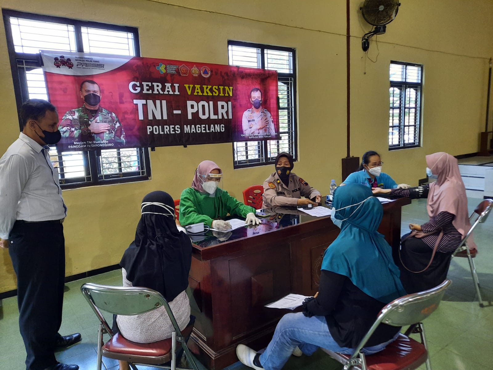 22.105 Orang Telah Menerima Vaksin Covid-19 Melalui Polres Magelang