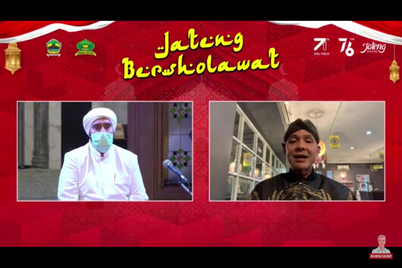 Jateng Bershalawat Bersama Habib Syech, Ganjar: Semoga Menjadikan Kita Semakin Tangguh