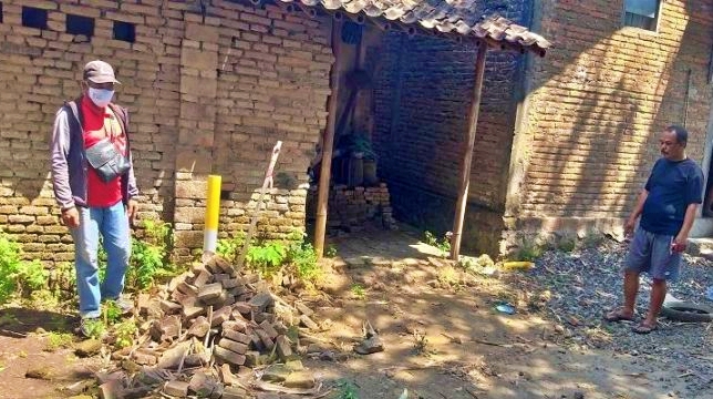 lahan dan rumah kakek yang terkena proyek jalan tol Jogja-Solo