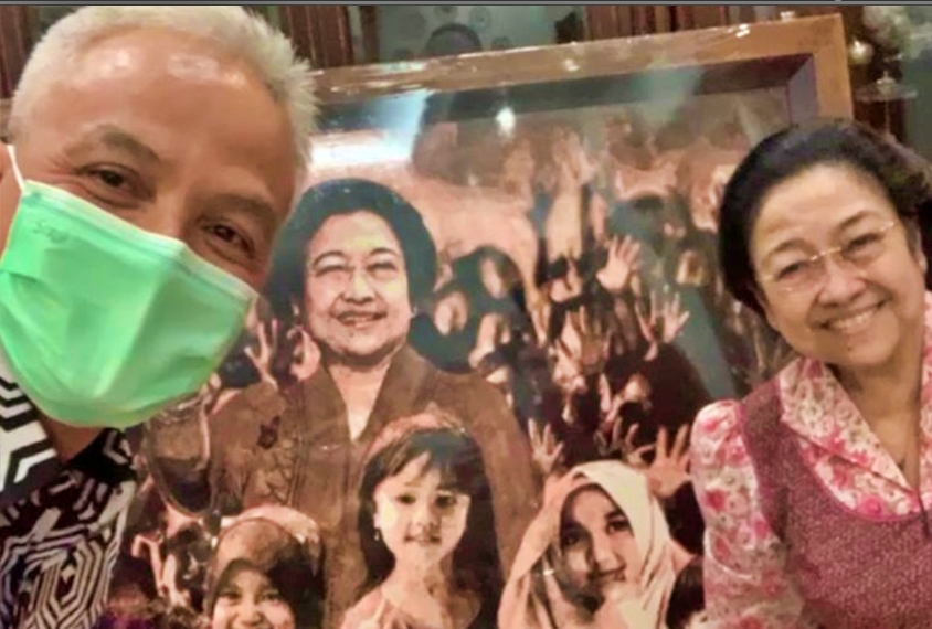 Ganjar Pranowo bersama Megawati