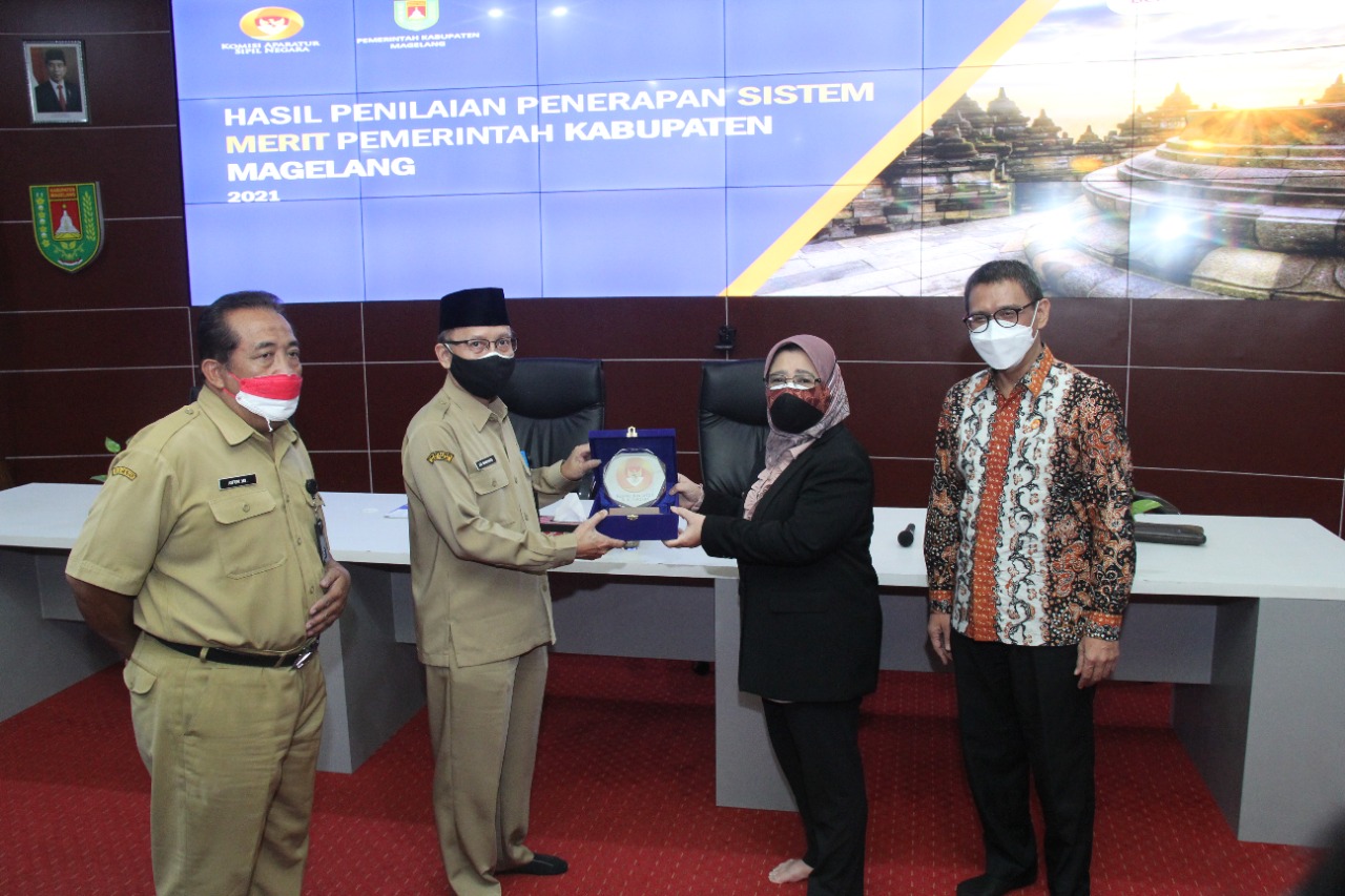 Pemberian penghargaan dari Pemda Kabupaten Magelang kemana KASN