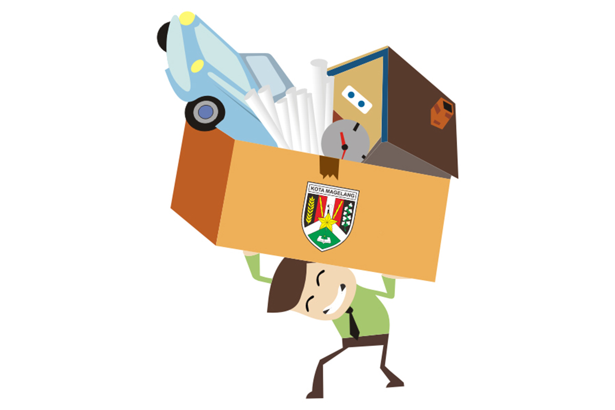 BOYONGAN: Gambar ilustrasi kantor Pemkot Magelang ’bedol desa’. (sumber: ist)