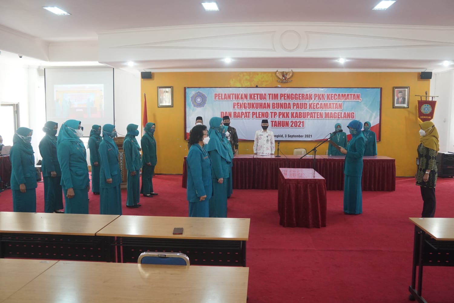 Tim Penggerak PKK dan Bunda Paud Tingkat Kecamatan di Magelang dilantik