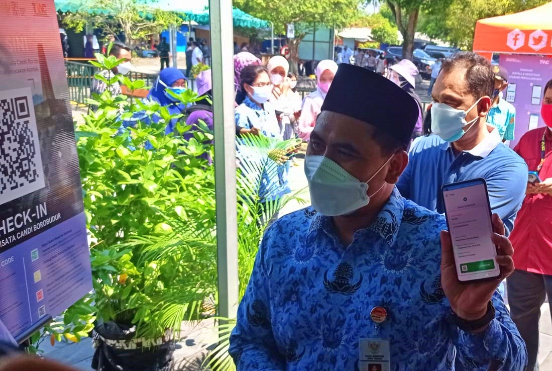 Wakil Gubernur Jateng, Taj Yasin hadiri simulasi pembukaan candi Borobudur