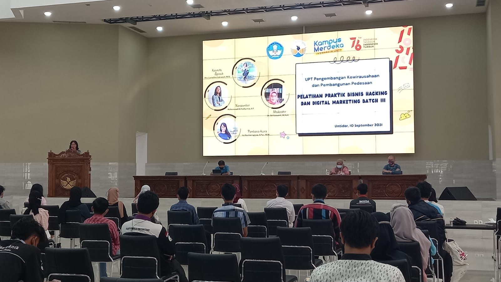 UPT PKPP Untidar Gelar Pelatihan Untuk Mengembangkan Bisnis Milik Mahasiswa