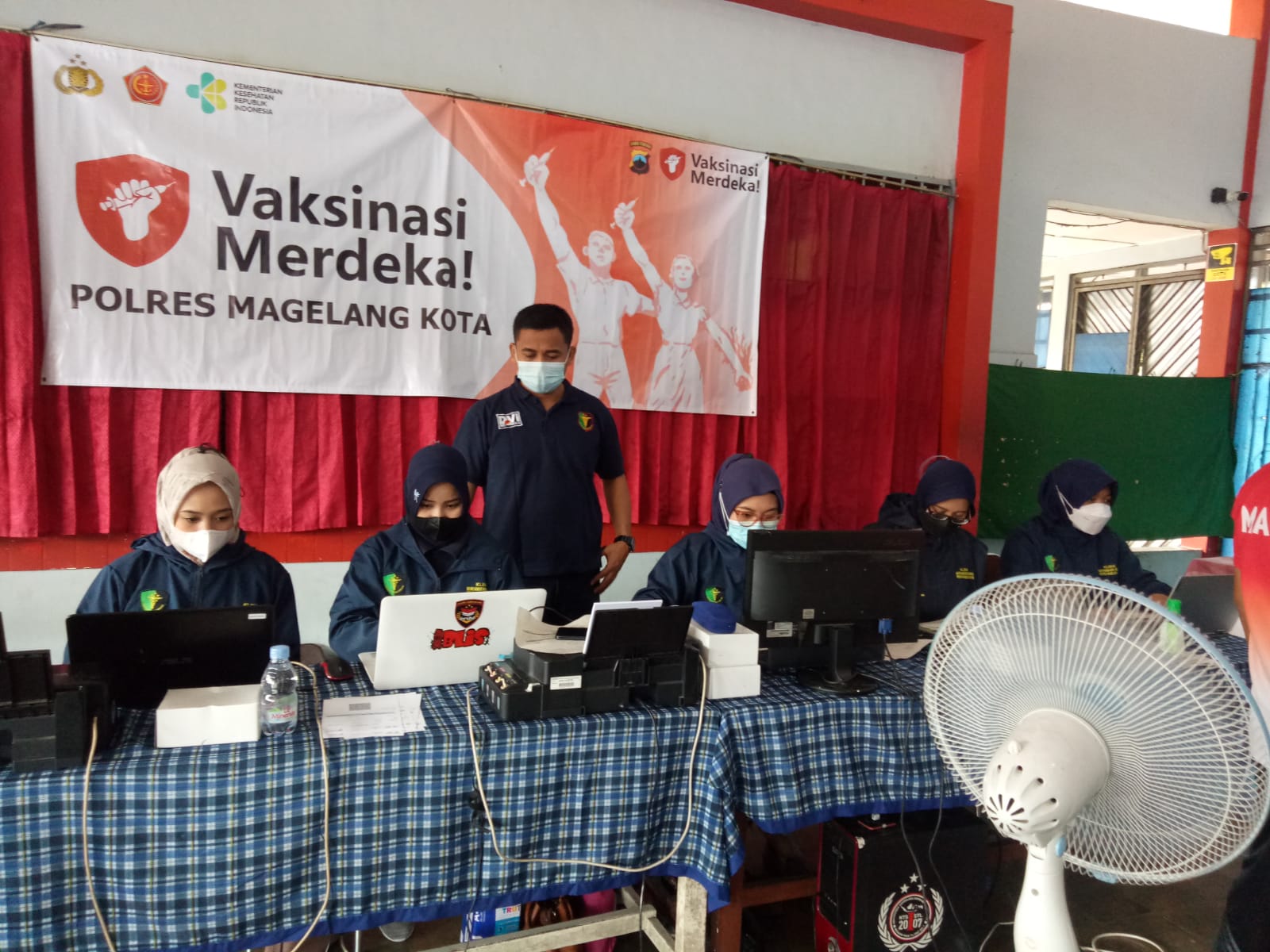 Ratusan Warga Binaan Lapas Jalani Vaksinasi yang Digelar Polres Magelang Kota