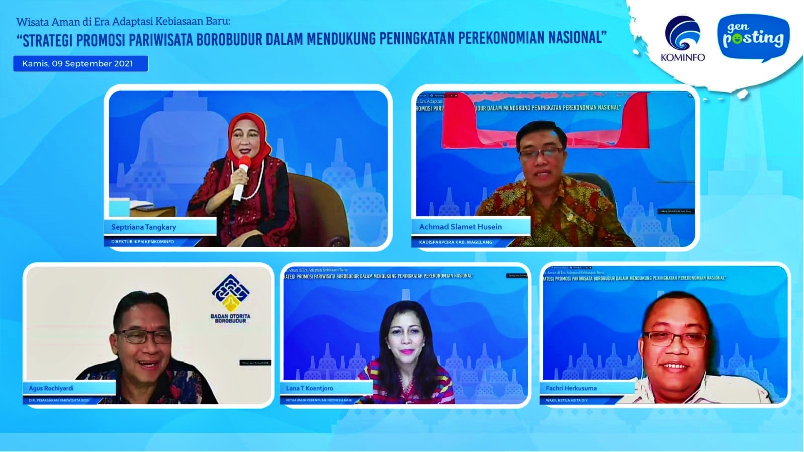 webinar wisata aman di Borobudur