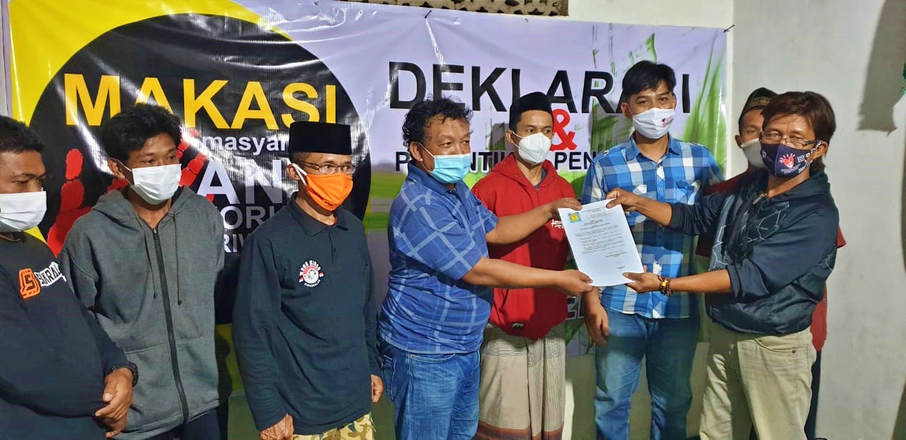 Deklarasi Organisasi anti korupsi MAKASI di sebuah Desa di Kecamatan Salaman