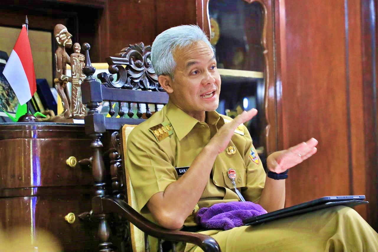 Ganjar Pranowo saat bicara soal Keterbukaan Informasi publik