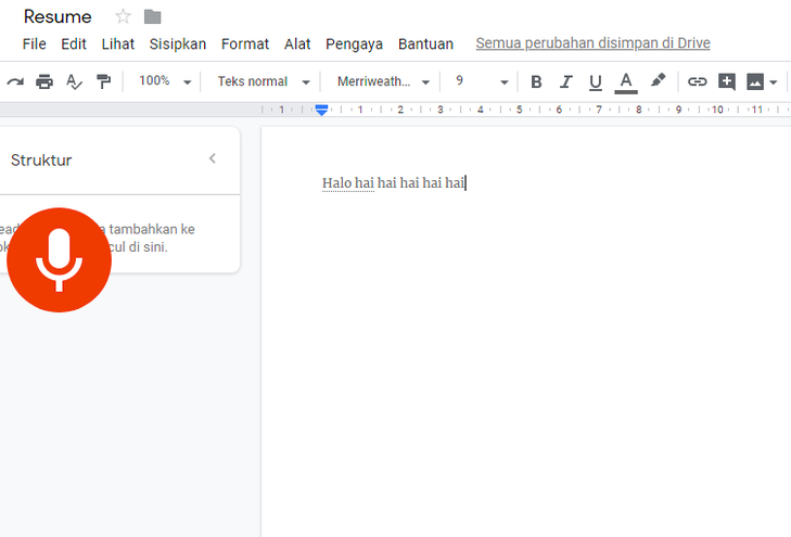 CANGGIH: Google Doc mampu merubah rekaman suara menjadi teks. (foto: ist)