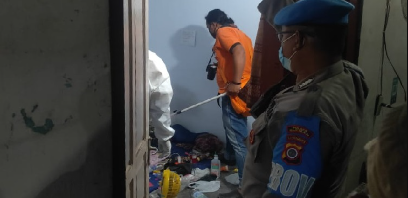 Penemuan mayat di indekos Sleman Jogjakarta. (foto: ist)