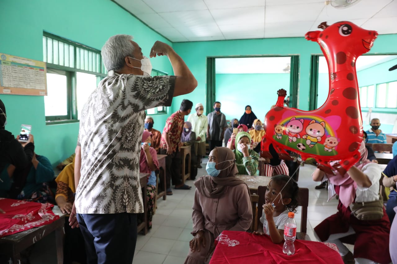 Capaian Vaksinasi Covid-19 di Grobogan Masih Rendah, Ganjar Minta Pemkab Lakukan Percepatan