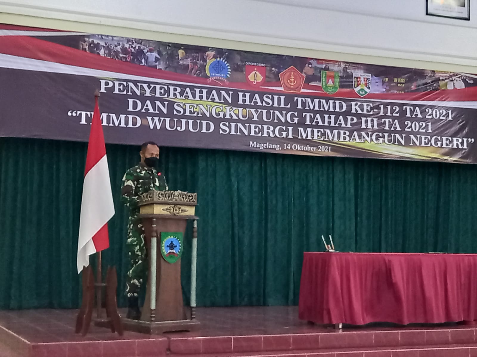 TMMD Reguler 112 dan Sengkuyung Tahap III Tahun 2021 Kodim 0705/Magelang Resmi Ditutup