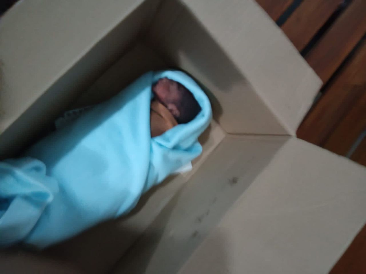 SELAMAT: Bayi laki-laki dalam kardus ditemukan di Jogjakarta. (foto: ist)