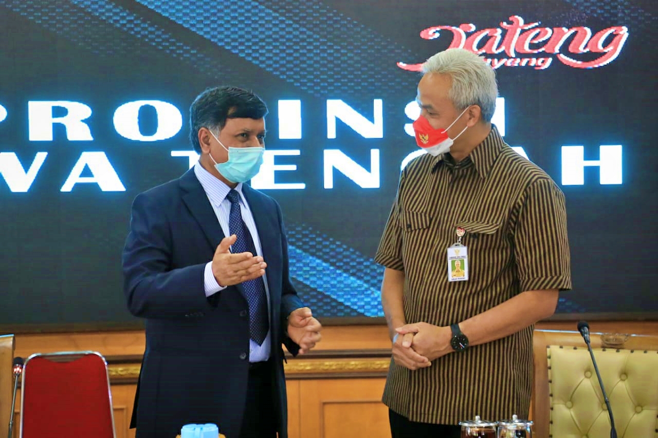 Duta Besar Bangladesh untuk Indonesia saat Temui Ganjar Pranowo