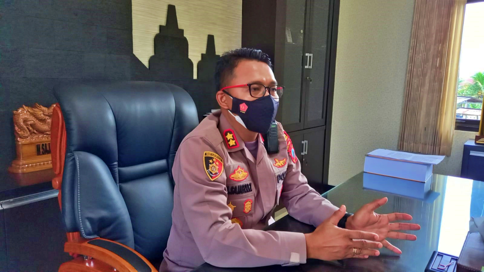 Kapolres Magelang saat menjelaskan kasus dukun pengganda uang jalani tes psikologi