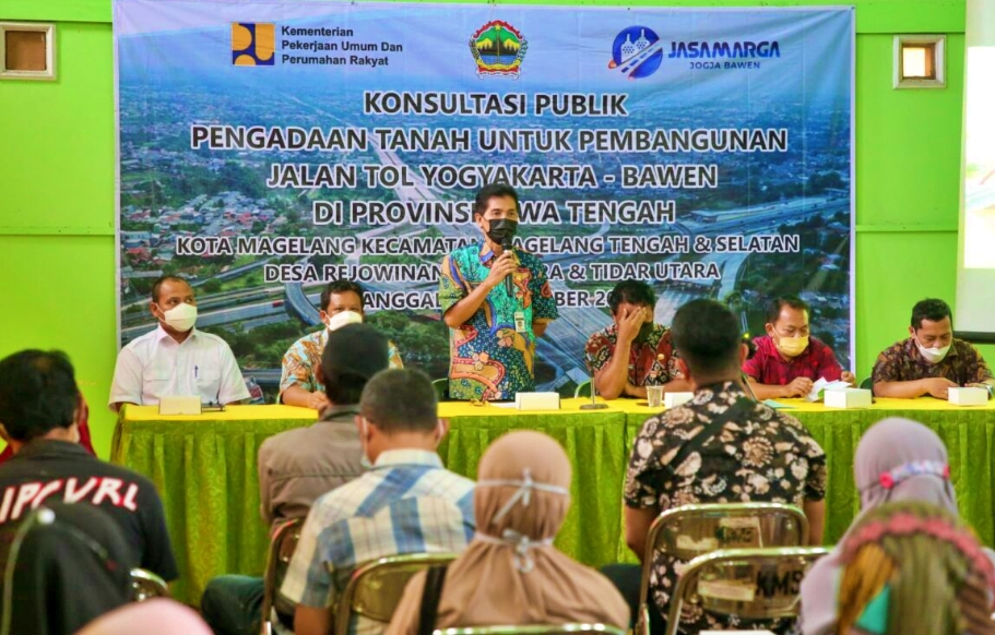 Konsultasi Publik pembangunan jalan tol Bawen-Jogja di Magelang