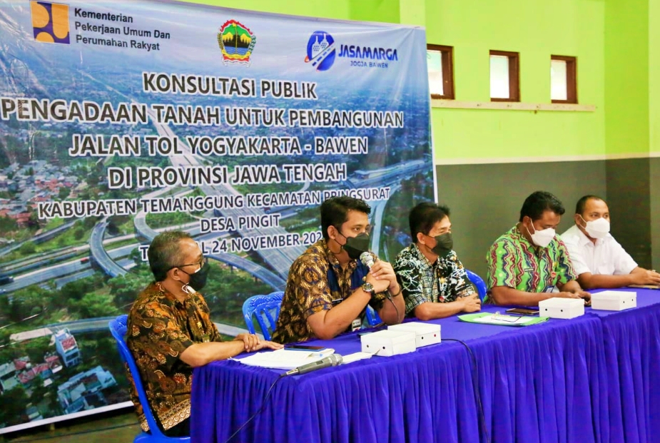 Konsultasi publik pembangunan jalan tol Bawen-Yogyakarta di Kabupaten Temanggung pada 24 November 2021