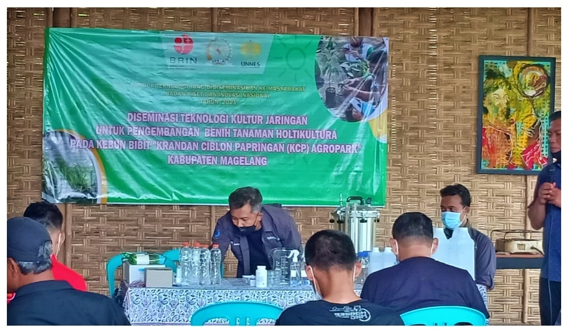 Krandan Ciblon Papringan Agro Edu Park Dengan UNNES Kembangkan Teknologi Kultur Jaringan
