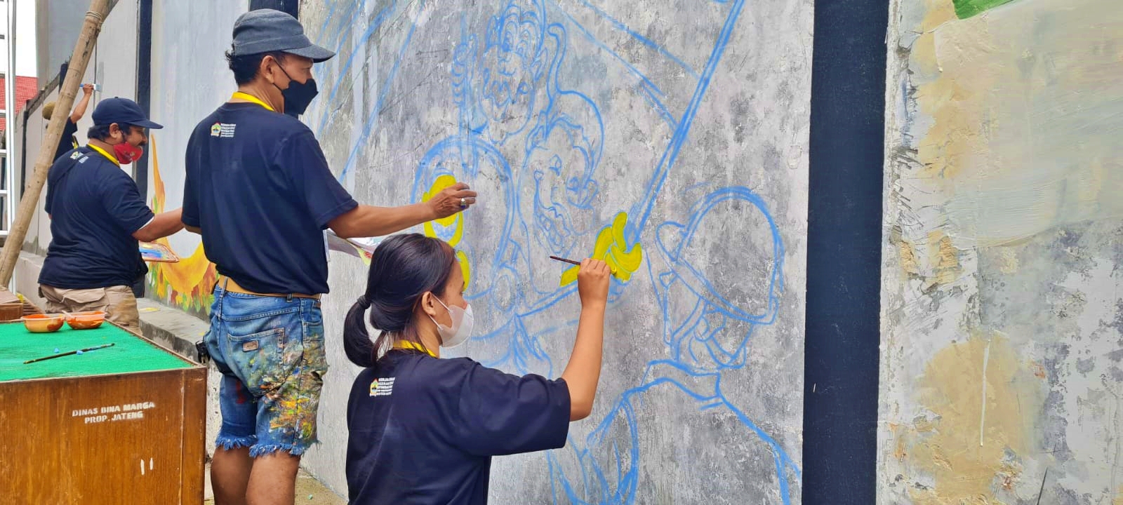 Seniman Mural ikut berpartisipasi dalam lomba tingkat nasional di Semarang