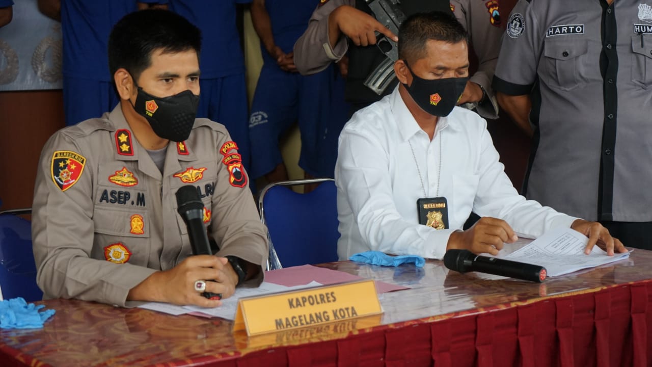 Polisi Bekuk Pelaku Pencurian dengan Kekerasan di Kota Magelang