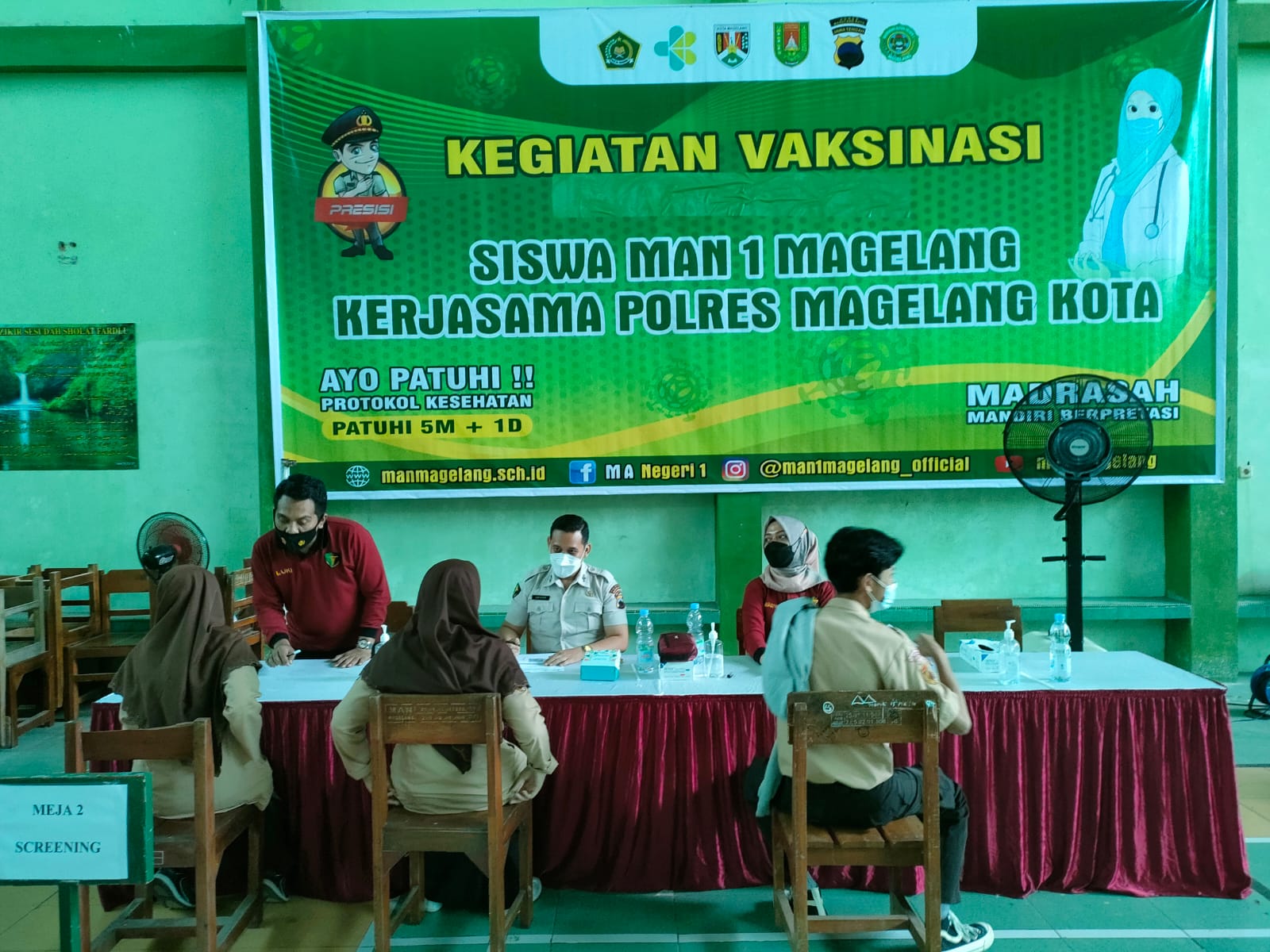 Ratusan Siswa MAN 1 Magelang Terima Vaksin Covid-19 Dosis 2