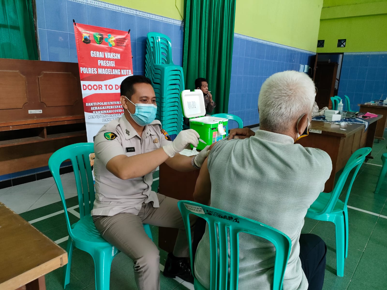 Percepat Vaksinasi Covid-19, Polres Magelang Kota Sasar Warga Jorangombo