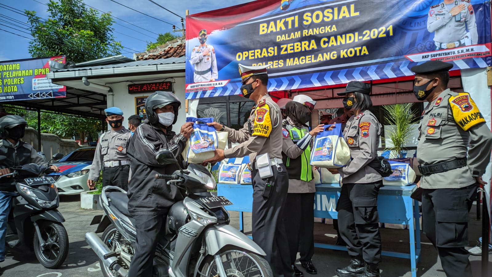 Operasi Zebra Candi 2021, Sat Lantas Polres Magelang Kota Gelar Baksos