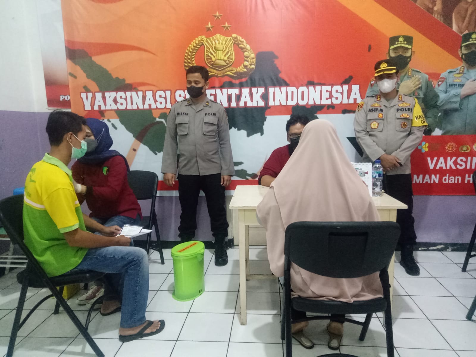 Polres Magelang Kota Gelar Vaksinasi Serentak di 7 Lokasi