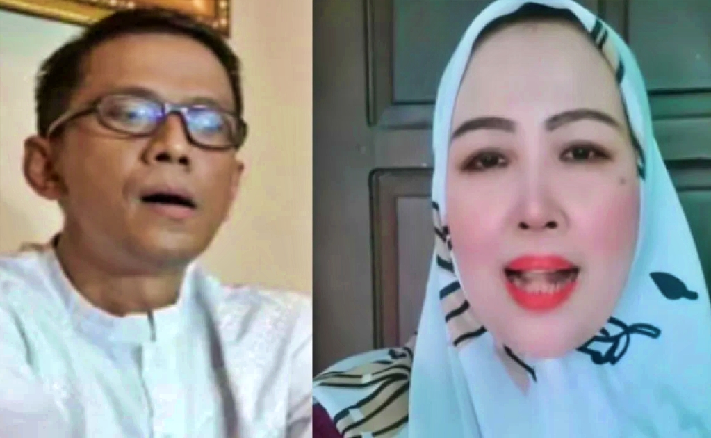 tangkapan layar video ibu dewi asal magelang marah-marah kepada ayah Almarhum Vanessa Angel