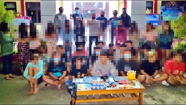 puluhan pemuda pemudi pesta sexs diringkus polisi