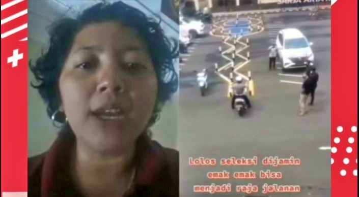 video emak emak protes ujian SIM C rumit dan tak masuk akal viral di media sosial