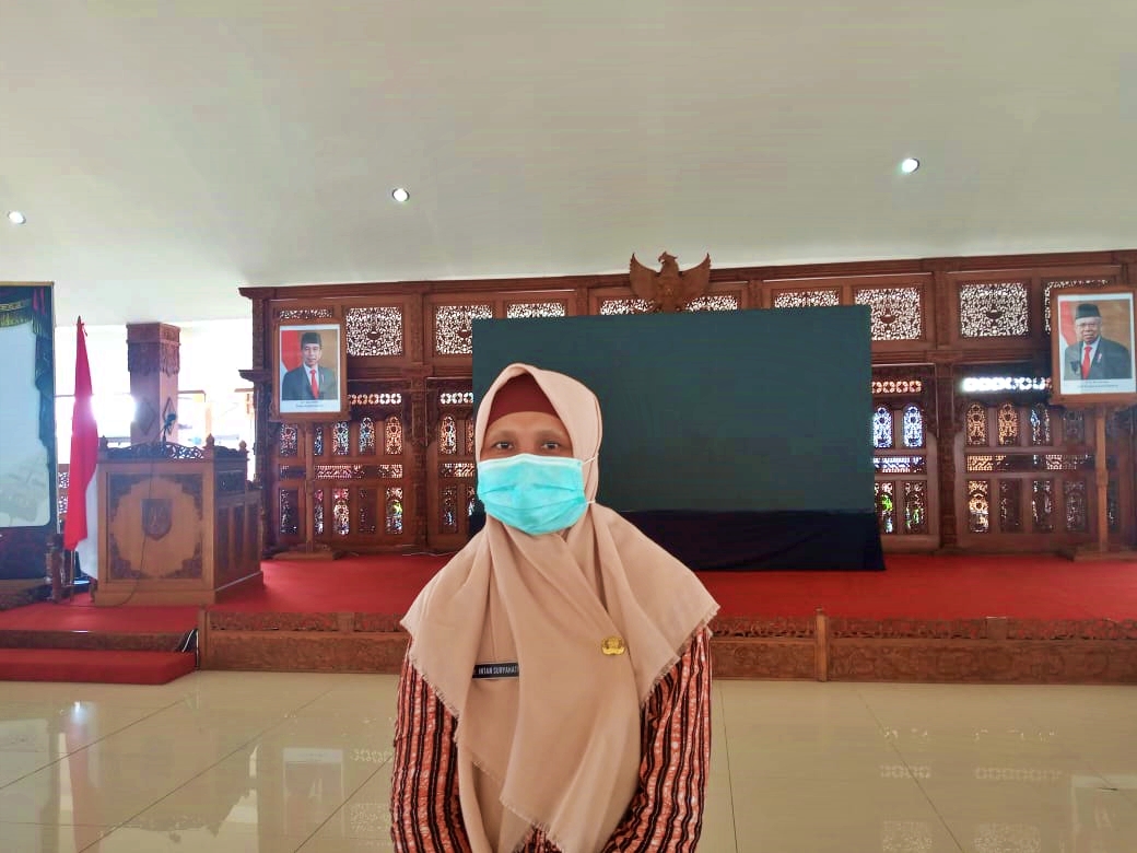 Kepala Dinas Kesehatan (Dinkes) Kota Magelang dr. Intan Suharyati saat diwawancari soal DBD di wilayahnya