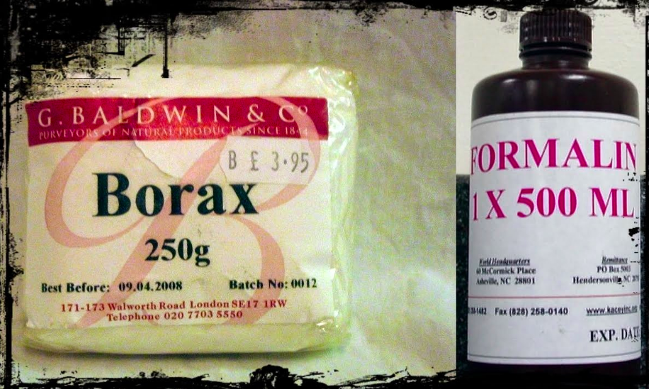 Boraks dan formalin. (gambar: ist)