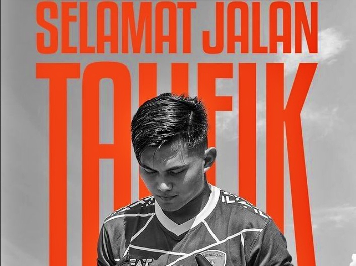 Taufik seorang kiper muda di Tim Liga 3 Indonesia meninggal dunia