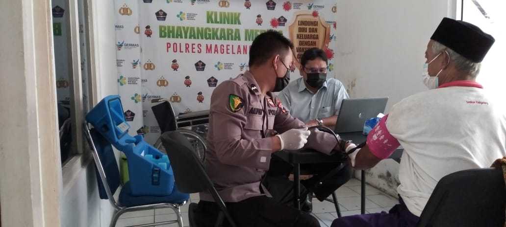 Vaksinasi Merdeka Polres Magelang Kota Sasar Masyarakat Umum
