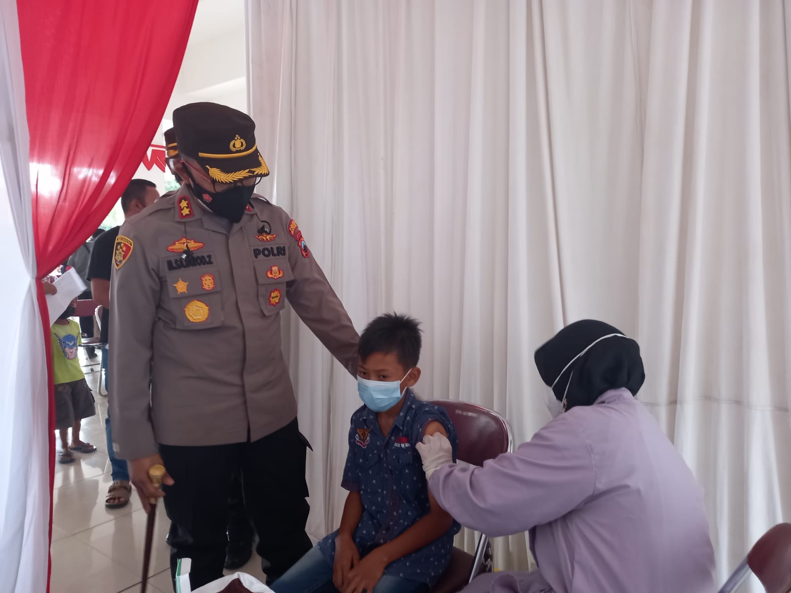 Polres Magelang Gelar Vaksinasi Untuk Anak Usia 6-11 Tahun