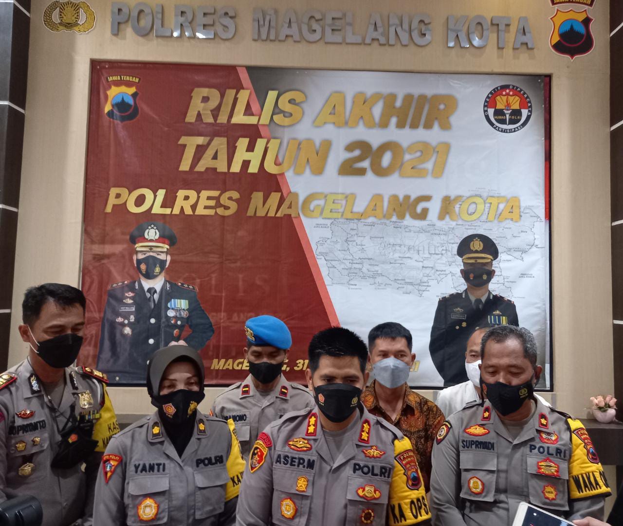 Sejumlah Kasus Menonjol di Polres Magelang Kota Selama 2021