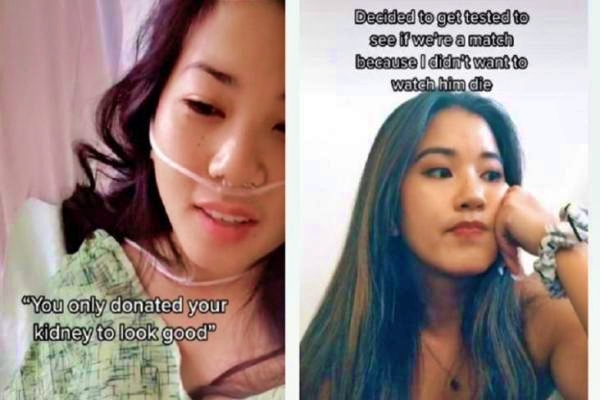 Wanita yang donorkan ginjalnya kepada pacar namun justru diselingkungi Foto_TikTok @colleeeniie