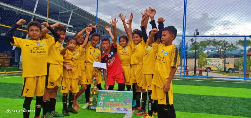 Juara 2 Turnamen SSB S Jateng-DIY yakni SSB Bintang Kalinegoro Kabupaten Magelang