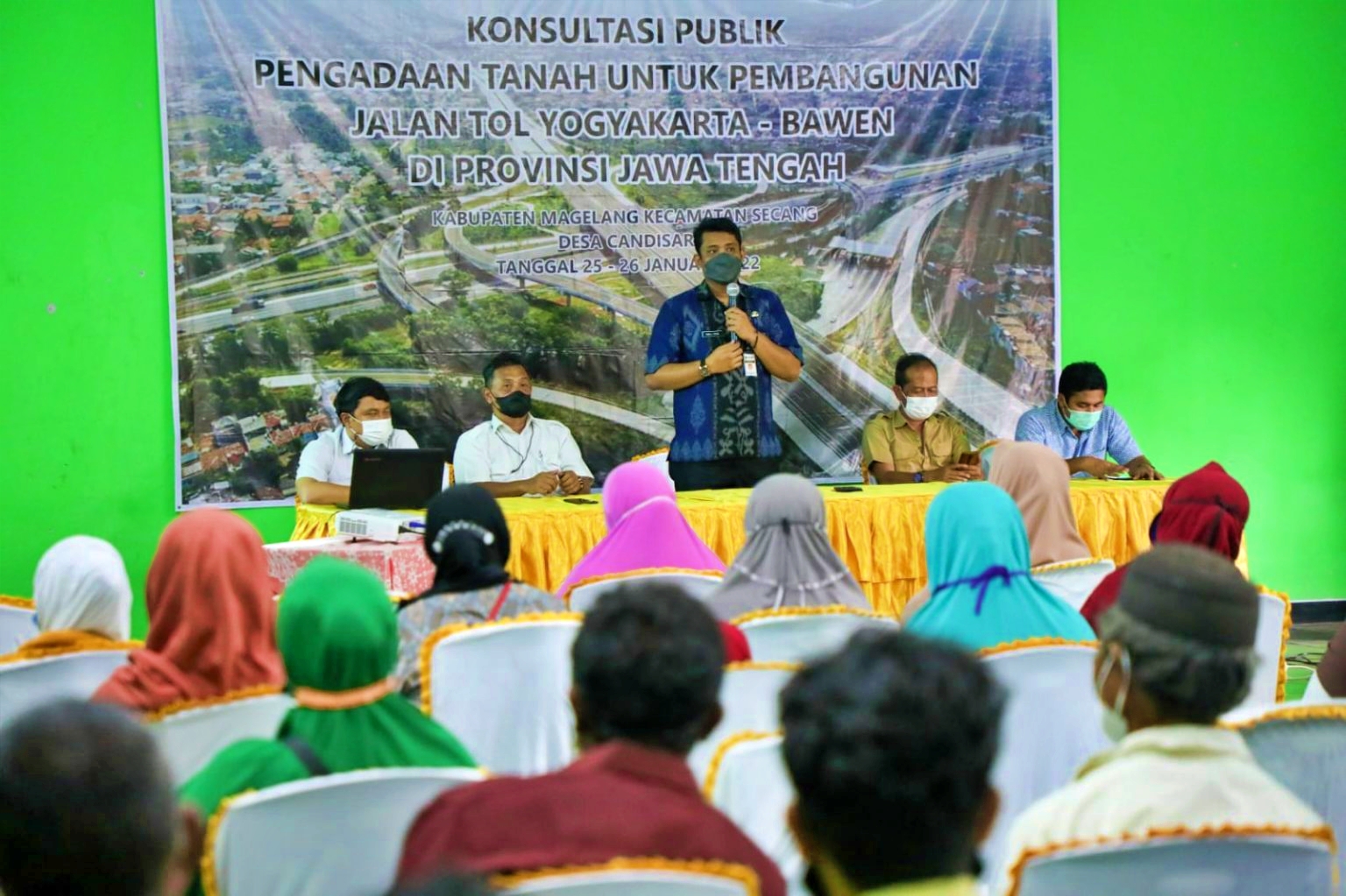 Konsultasi Publik Jalan Tol Bawen Yogyakarta di Desa Candisari Secang